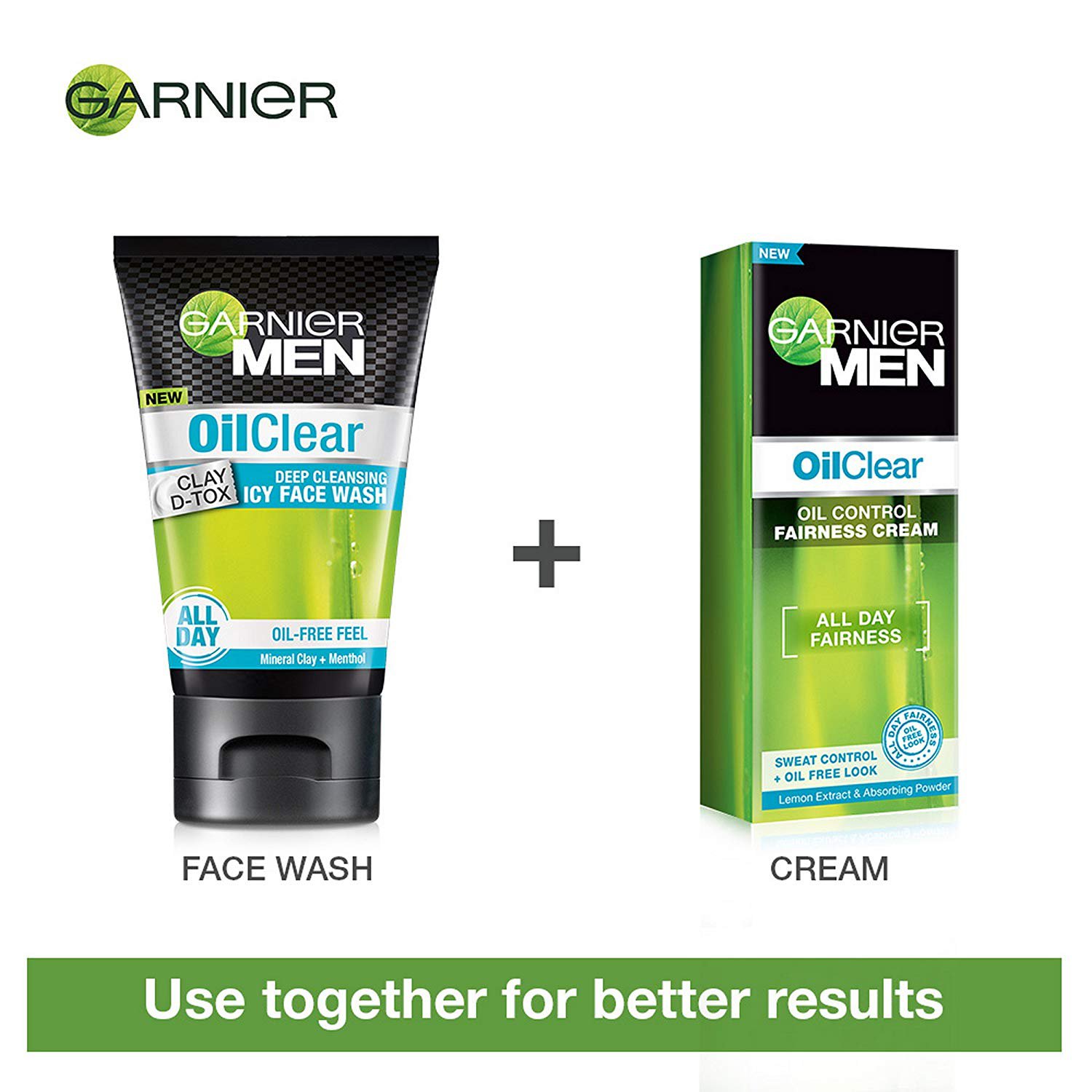 Garnier Men Oil Clear Deep Cleansing Facewash, 100g ::  personal-care