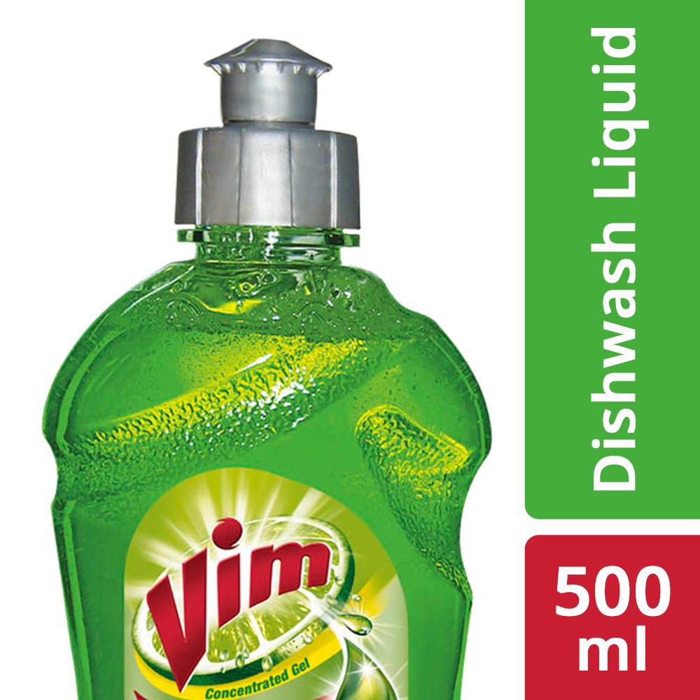 Vim Dishwash Gel - 500 ml (Lime) :: household-pets